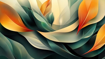 Abstract nature-inspired background. Featuring organic shapes and earthy colors. Highlighting the beauty of natural elements. Ideal for environmental projects and wellness branding.