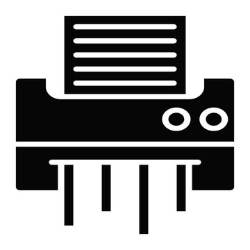 black shredder machine with paper clip art preview