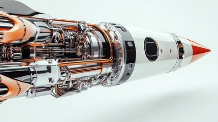 Rocket nozzle and fuel flow system