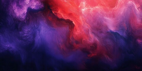 Fototapeta premium Vibrant abstract fusion of red, pink, and purple hues exudes depth and dynamism. Smooth textures enhance the dynamic flow and mesmerizing motion within the composition