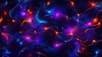 A vibrant abstract background featuring flowing lines of color, blending blues, purples, and oranges. Perfect for creative designs, tech projects, and captivating visuals.