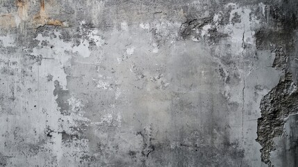 Obraz premium Dull gray interior of a room with unadorned concrete walls and floor.
