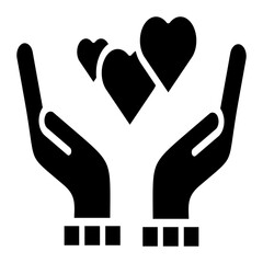 Obraz premium Holding hands Icon