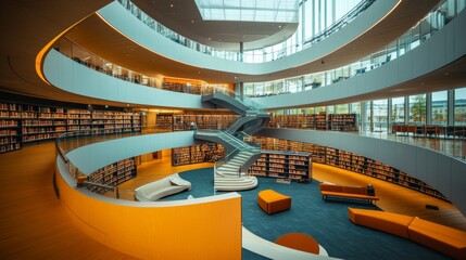 Helsinki, Finland in July 2024:  Central Library Oodi building in Helsinki Finland Europe