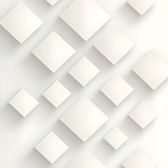 Obraz premium Vector illustration of a white geometric background with simple squares and shadows