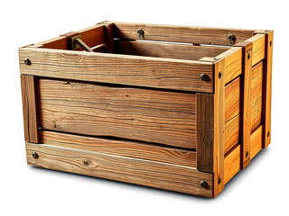 old wooden box isolated