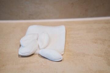 Sterile Medical Gauze Pads on Clean Surface