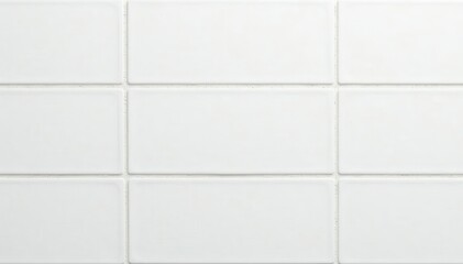 Clean white ceramic mosaic tile wall background Subtle texture, minimalist style , tile surface, minimalist design, wall backdrop