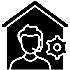 Remote Customer Support Icon