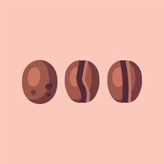 Photo coffee beans levitate on a white background