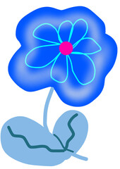 blue flower