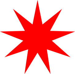 Starburst sticker set - collection of special offer sale oval and round shaped sunburst labels and badges. Promo stickers with star edges. Vector icons in Simple flat vintage style