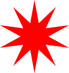 Starburst sticker set - collection of special offer sale oval and round shaped sunburst labels and badges. Promo stickers with star edges. Vector icons in Simple flat vintage style