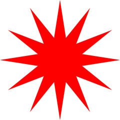 Starburst sticker set - collection of special offer sale oval and round shaped sunburst labels and badges. Promo stickers with star edges. Vector icons in Simple flat vintage style