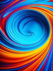 Fototapeta premium dynamic swirl pattern with vivid and contrasting psychedelic colors
