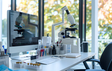 Experimental equipment and utensils in the laboratory