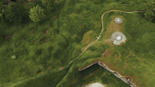 Ouvrage of Froideterre. Military garrison and bunker during World War I. Battle of Verdun France