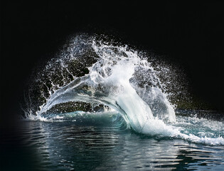 Generated image　水しぶき