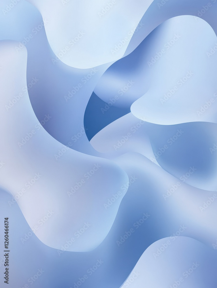 Poster vector light blue background with smooth gradients and simple shapes, ideal for web and graphic desi