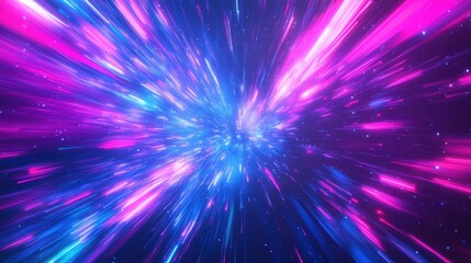 Dynamic neon-inspired wallpaper with cosmic energy