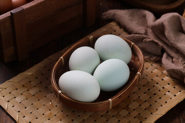 Telur Asin or  Salted eggs is a general term for dishes made from eggs that are preserved by...