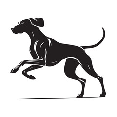 Clean and professional Vizsla silhouette for digital and print media - Vizsla illustration - minimal Vizsla vector - dog silhouette
