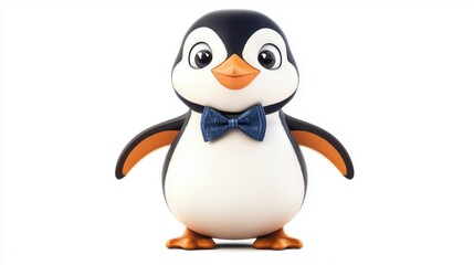 Fototapeta premium Stylish Penguin in a Bow Tie