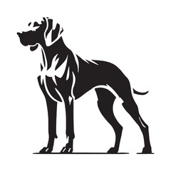 Clean and detailed Weimaraner silhouette with artistic depth - Weimaraner illustration - minimal Weimaraner vector - dog silhouette
