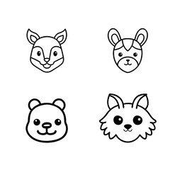 Unique Bear Silhouettes | Minimalist & Vector Style