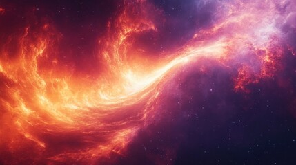 Abstract swirling nebula energy background with swirling nebula energy and vibrant light effects. Emphasizing cosmic motion and modern aesthetics, ideal for space-themed art and dynamic visuals.
