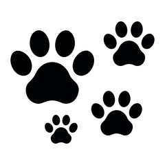 Fototapeta premium dog paw print