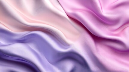 Obraz premium Soft Purple Gradient Wavy Design with Calming Photorealistic Quality