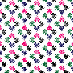 seamless pattern with beautiful flower