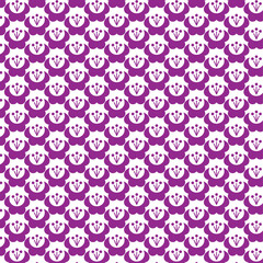 seamless pattern with beautiful flower