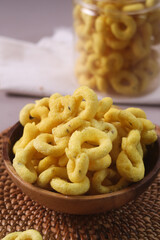 Karak kaliang , is a typical Minangkabau food in indonesia, which is categorized as a traditional snack made from shredded cassava.
