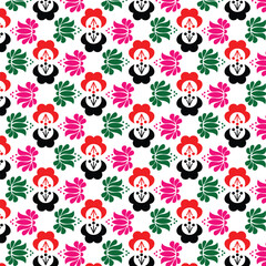 seamless pattern with beautiful flower