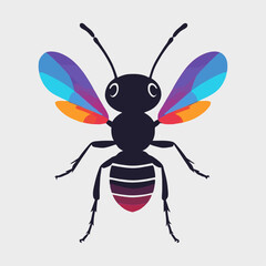 vector illustration of a ant