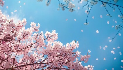 青空と桜