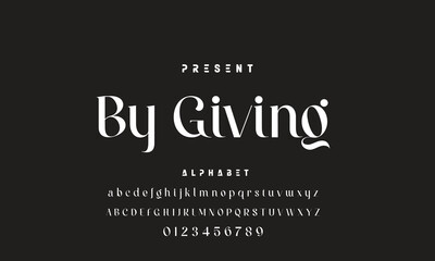 Lettering Fashion Designs. Modern elegant alphabet letters font and number. Minimalist typography fonts regular, typeface uppercase and lowercase.