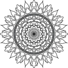 mandalas for adult and children's coloring books