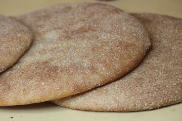 Traditional Moroccan Bread Close-up