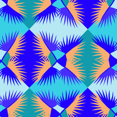 Vector - abstract squares colorful seamless pattern.