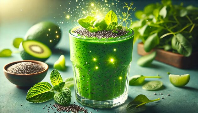 Magical Green Smoothie &ndash; Superfood Elixir