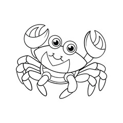 Fototapeta premium Crab clip art vector art