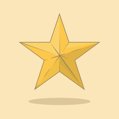 Star isolated on white background