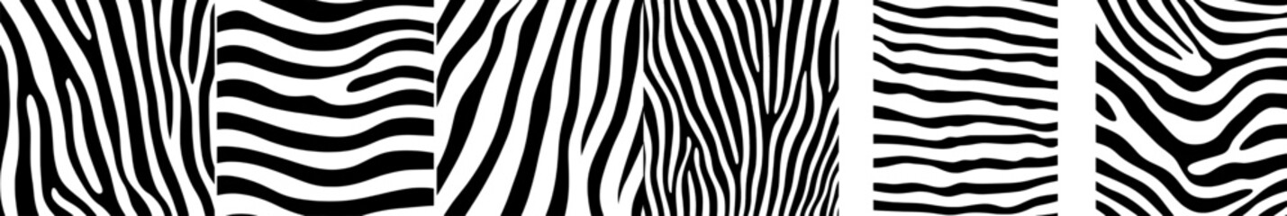 Seamless pattern sets featuring abstract black and white line doodles are presented in a vintage organic style, with a focus on simple hand-drawn designs that incorporate basic shapes and textures © Andrei