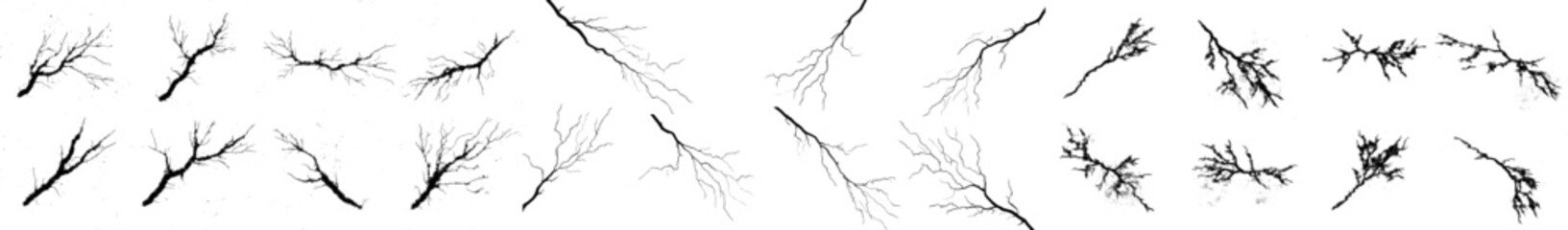 Obraz premium Modern lightning forms are set against elements that evoke a thunderstorm in this modern illustration