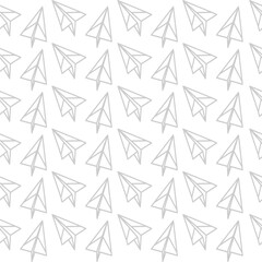 Origami Airplan Seamless Pattern