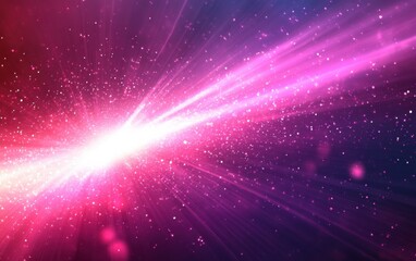 Abstract vibrant magenta pulse background with energetic light beams. Featuring magenta pulses, ideal for dynamic and visually stimulating presentations.