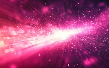 Abstract vibrant magenta pulse background with energetic light beams. Featuring magenta pulses, ideal for dynamic and visually stimulating presentations.